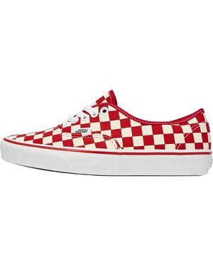 Vans Authentic "Checkerboard Racing" Vn000Egar30" - Red