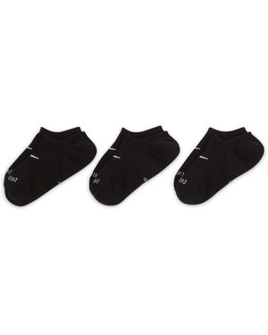 Nike Everyday Plus Cushioned Training Footie Socks - (3 Pairs) Dh5463 904" - Black