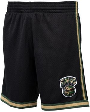 Mitchell & Ness Nba Straight Fire Camo Swingman Shorts "1991 New York Knicks - Black