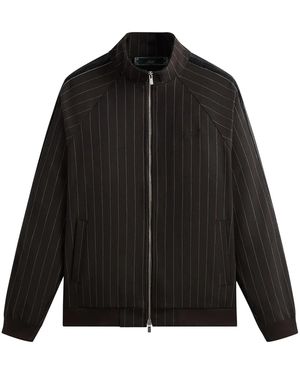 Kith Double Weave Clifton Track Jacket "Kindling" Khm031512 211" - Black