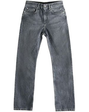Rick Owens Fog Cut Trousers "Washed" Ds02E7310 Dgy 58" - Black