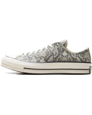 Converse Chuck 70 Low "Snake Pale Surplus Egret A13434C" - Black