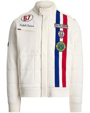 Polo Ralph Lauren Stretch Double Knit Racing Jacket 710972332001" - Black