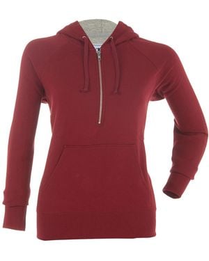 Champion Dd Classic Fl 1/4 Zip Hoodie Ch5792 Ctt" - Red