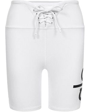 Alo Yoga Lace-Up Biker Shorts 16" - Black