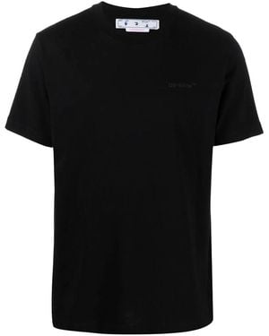 Off-White c/o Virgil Abloh Diag Tab Slim S/S T-Shirt Omaa027C99Jer0011010" - Black