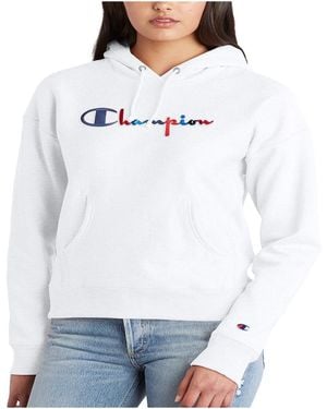 Champion Reverse Weave Fleece Hoodie Gf757 045" - Black