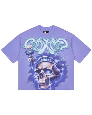 GODSPEED NEW YORK Liberty Tears T-Shirt Wash" Gs354" - Purple