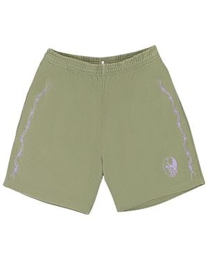 Warren Lotas Barbed Wire Hockey Mask Shorts 301Gdlov476" - Green