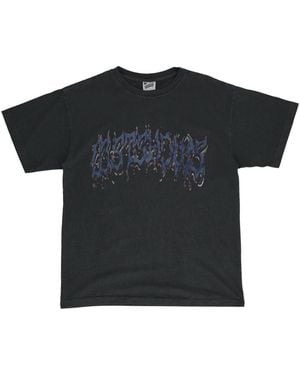LOSTSHDWS Metallic Font T-Shirt 10052771" - Black