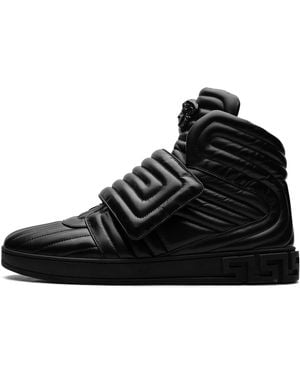 Versace Quilted High-Top Dsu6171 Dnaxg D41" - Black