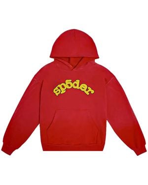 Sp5der Og Logo Hoodie 08" - Red