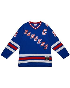 Mitchell & Ness Mark Messier New York Rangers 1993 Jersey "Royal" Rjy75574 Nya93Mmeroya" - Blue