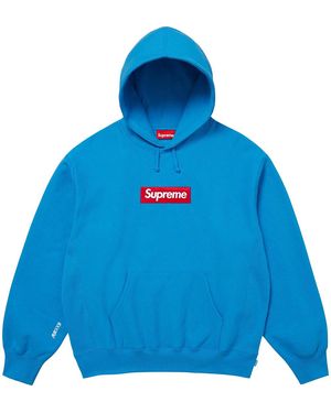 Supreme Box Logo Hooded Sweatshirt "Fw25 - Blue
