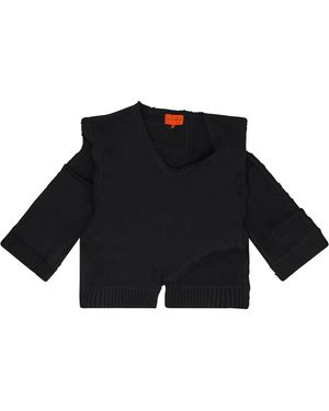 Who Decides War Unadorned Jumper Vest "Coal" 02637 10004Wdwusv Blac" - Black