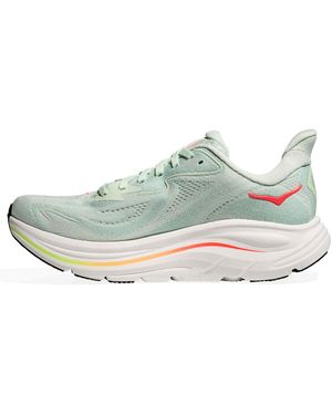 Hoka One One Clifton 10 "Sea Glass Neon Flame" 1162031 Slssn" - Black