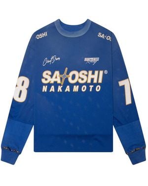 Satoshi Nakamoto Mesh Moto Jersey Sat030" - Blue