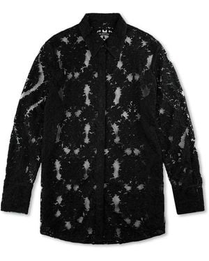 Song For The Mute Long L/S Shirt 251 Wsh011 Absqblk" - Black