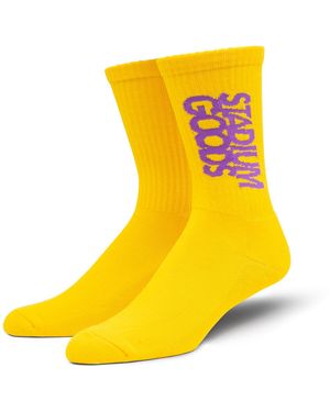 Stadium Goods Crew Sock "Showtime" Sgs0434" - Yellow