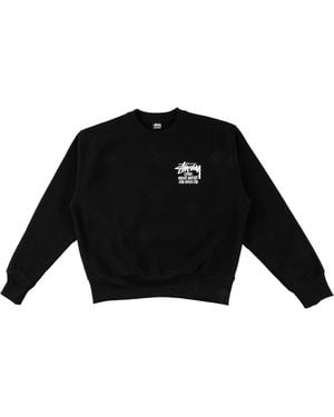 Stussy Dover Street Market La Exclusive Crewneck Stus553" - Black