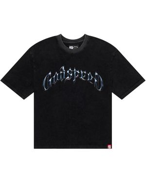 GODSPEED NEW YORK Symmetrical Logo T-Shirt Wash" Gs144" - Black