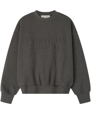 Fear Of God Classic Crewneck Sweatshirt "Charcoal Heather" 192Ho256551F" - Black