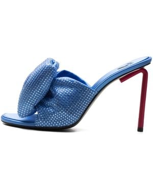 Off-White c/o Virgil Abloh Strass Bow Pop Allen Mule Fuchsia" Owij015F22Fab0024532" - Blue