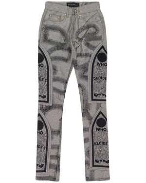 Who Decides War Fusion Straight-Fit Jeans 11200610033Aw23" - Black
