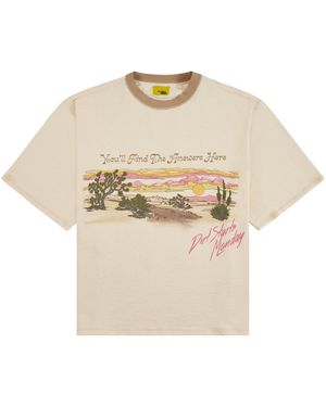 DIET STARTS MONDAY Desertscape T-Shirt "Cream" Dsm S26 052" - Black