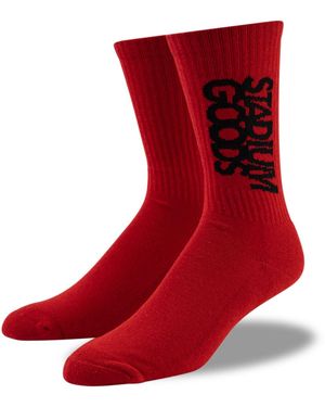 Stadium Goods Crew Sock "Chicago" Sgs0170" - Red