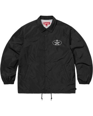 Supreme Crest Coaches Jacket Su25635" - Black