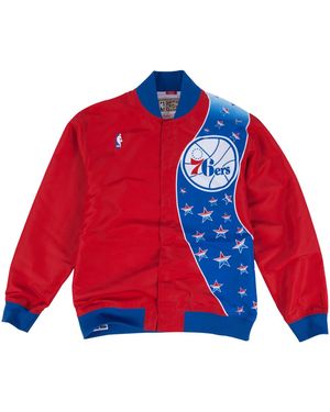 Mitchell & Ness Authentic Warm Up Jacket "Nba Philadelphia 76Ers 93-94" Awjkgs18060 P76Scar93" - Red