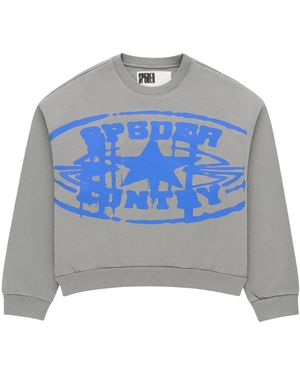 Sp5der Cuntry Crewneck "Baby Slate" 591" - Blue