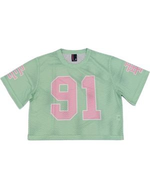 Eric Emanuel Ee Cropped Mesh Jersey Ee925" - Green