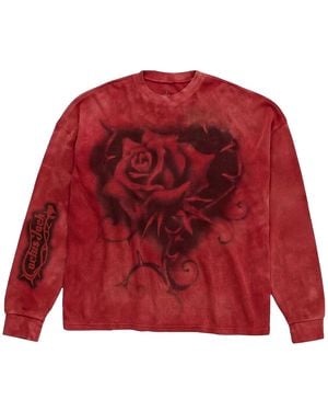 Travis Scott Nike Tie Dye Thermal Rhinestone/S T-Shirt Tsuc115" - Red