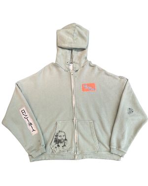 PALY Alta Cienega Zip Hooded Sweatshirt 4U008Q1010Grn" - Black