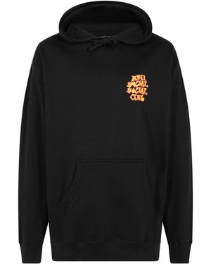 ANTI SOCIAL SOCIAL CLUB Low Brow Hoodie "Members Only" As0407" - Black
