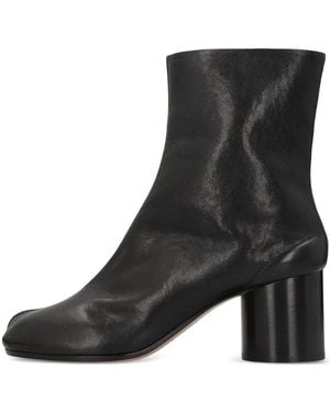 Maison Margiela Tabi Ankle Boots "Vintage Leather - Black