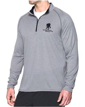 Under Armour Wwp Tech Zip Shirt "True Heather 1276931 025" - Black