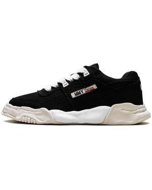 Maison Mihara Yasuhiro Parker Og Sole Cow Canvas Low A08Fw704 Blk" - Black