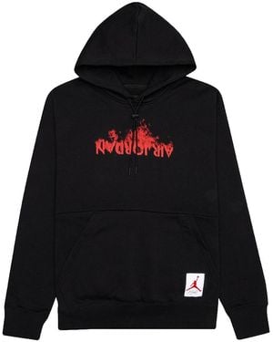 Nike Air Retro 4 Graphics Fleece Pullover Hoodie Dd3867 010" - Black