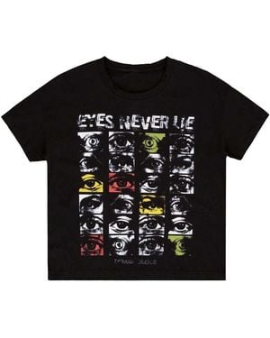 Bravest Studios Eyes Vintage T-Shirt Bs61" - Black