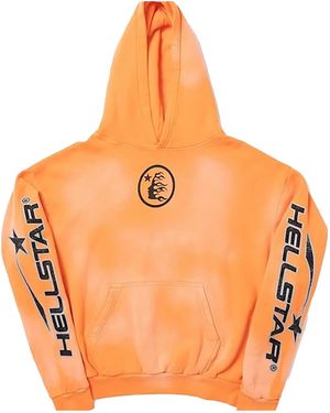 HELLSTAR Fire Hoodie Dye" Hsr089" - Black
