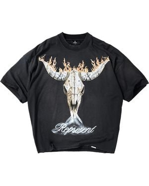 Represent British Cowboys Ss T-Shirt "Stained" Mlm100592-Sb" - Black