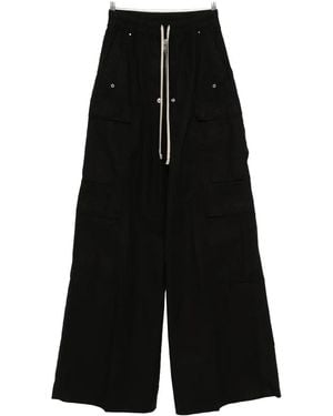 Rick Owens Double Cargo Jumbo Belas Trousers Ds01F4324 Cr 09" - Black