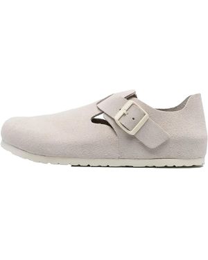 Birkenstock London Suede Leather "Antique" 1024573" - Black