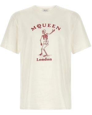 McQueen Dancing Skeleton Am001" - Black