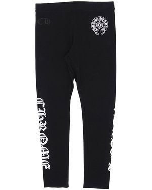 Chrome Hearts Horseshoe Leggings Chrm0279" - Black