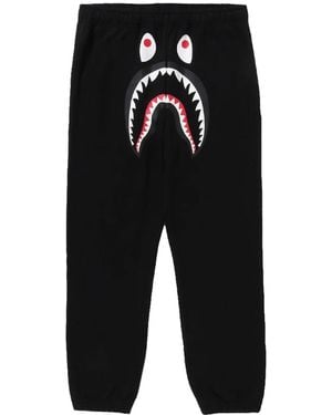 A Bathing Ape Shark Sweat Trousers 0Zxptm008521Q-Bkx" - Black