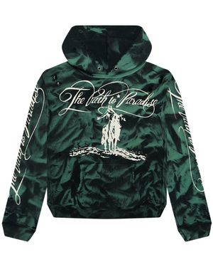 HELLSTAR Marble Paradise Hoodie Hs01Hoo001 Gree" - Green